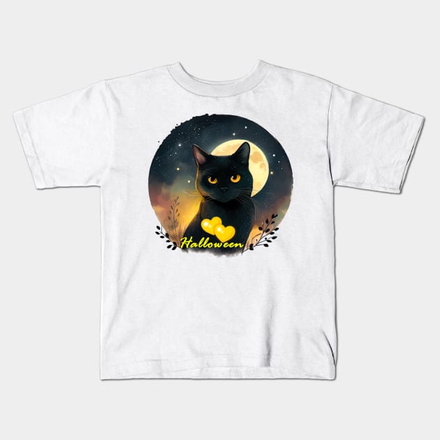 Happy Halloween Kids T-Shirt by FabRonics